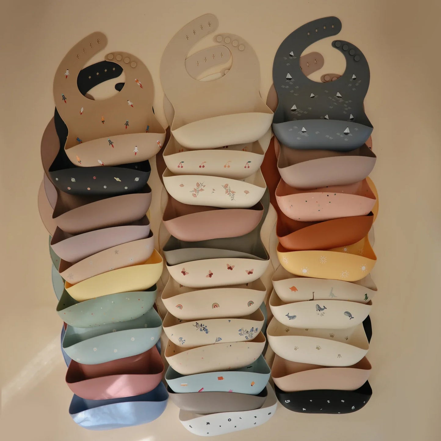 Silicone Baby Bib - Daisy