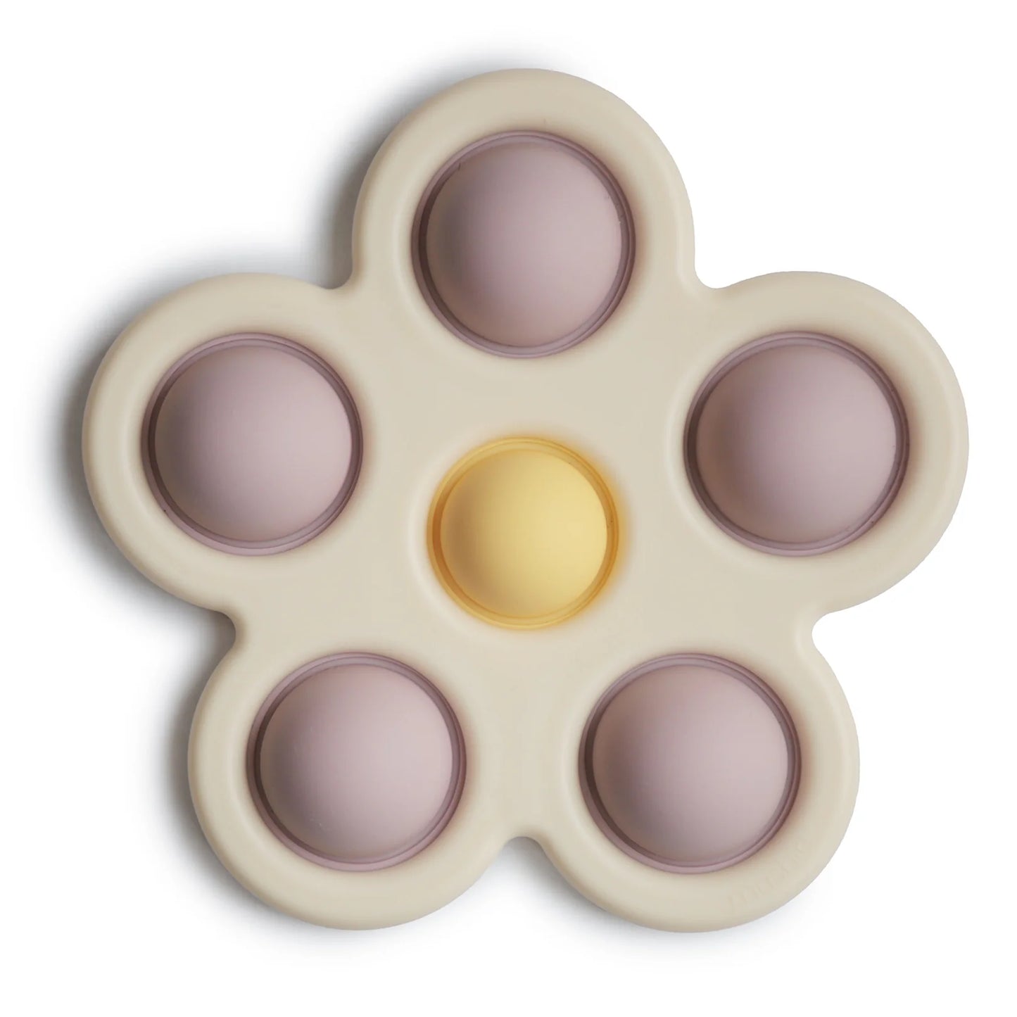 Flower push toy - Soft Lilac/Daffodil/ Ivory