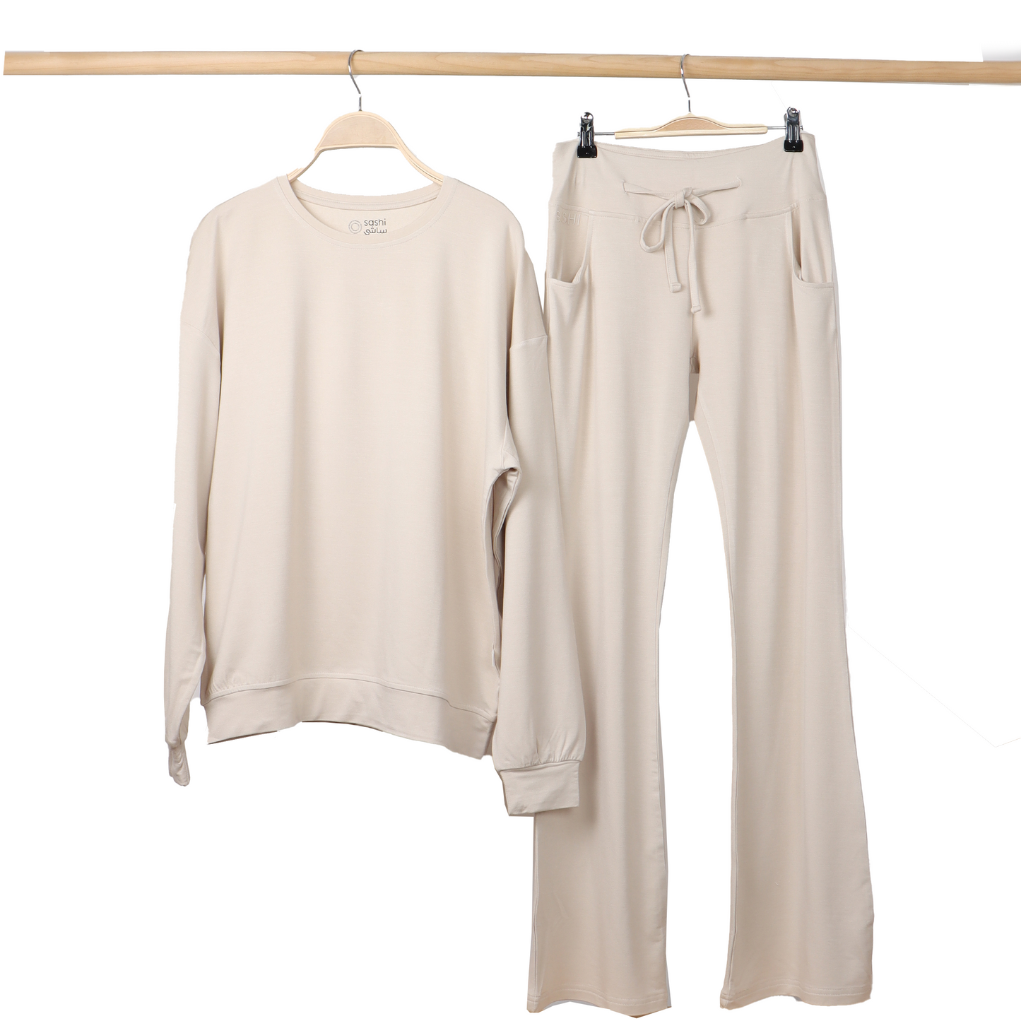 Cloud Dream Women Sweater & Pants set (BEIGE)