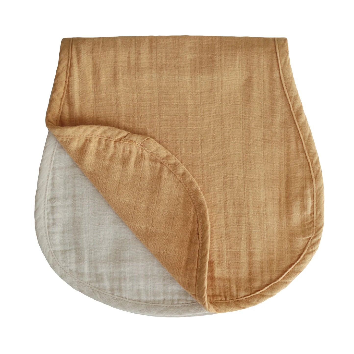 Organic Cotton Muslin Burp Cloth 2-Pack | Yellow/Fog