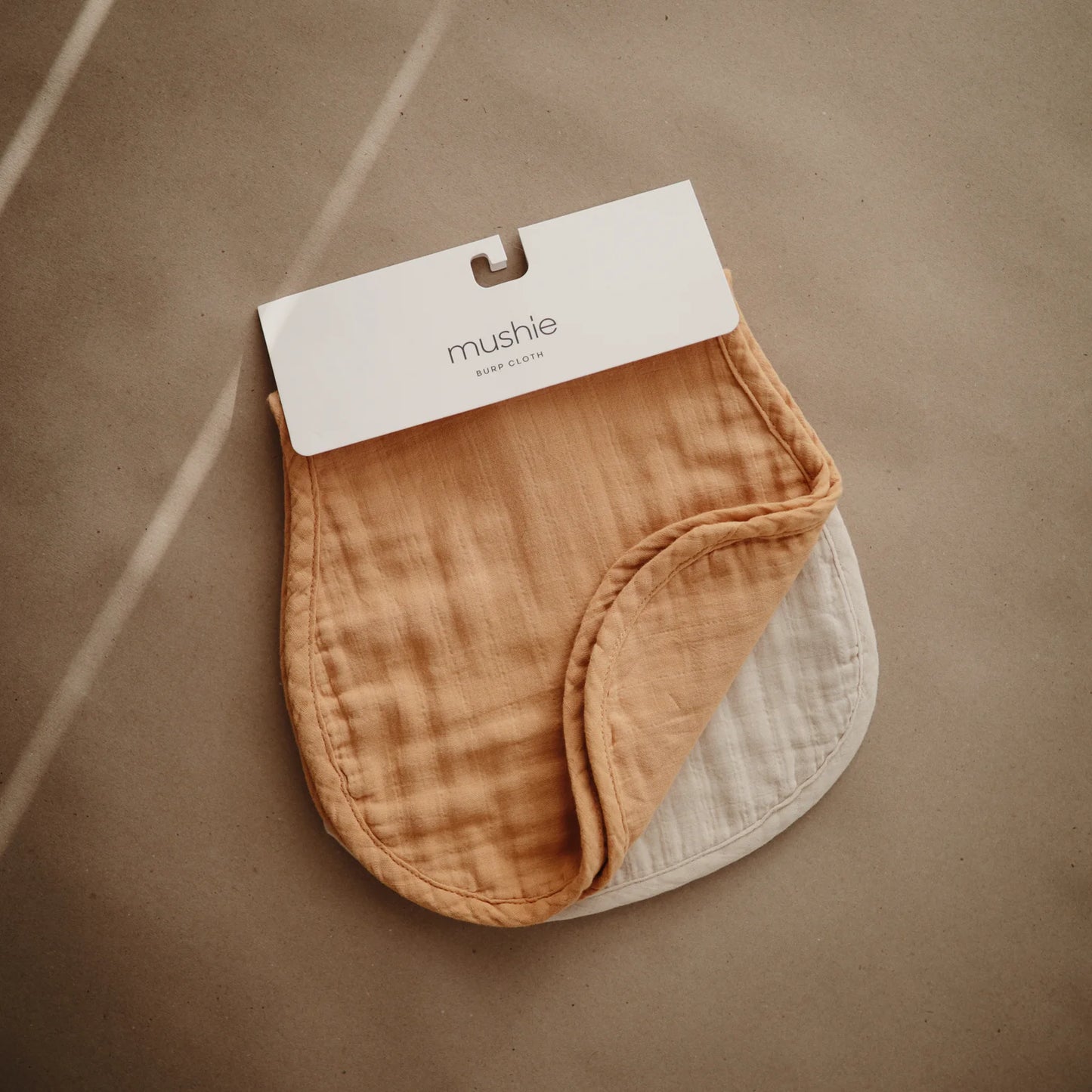 Organic Cotton Muslin Burp Cloth 2-Pack | Yellow/Fog