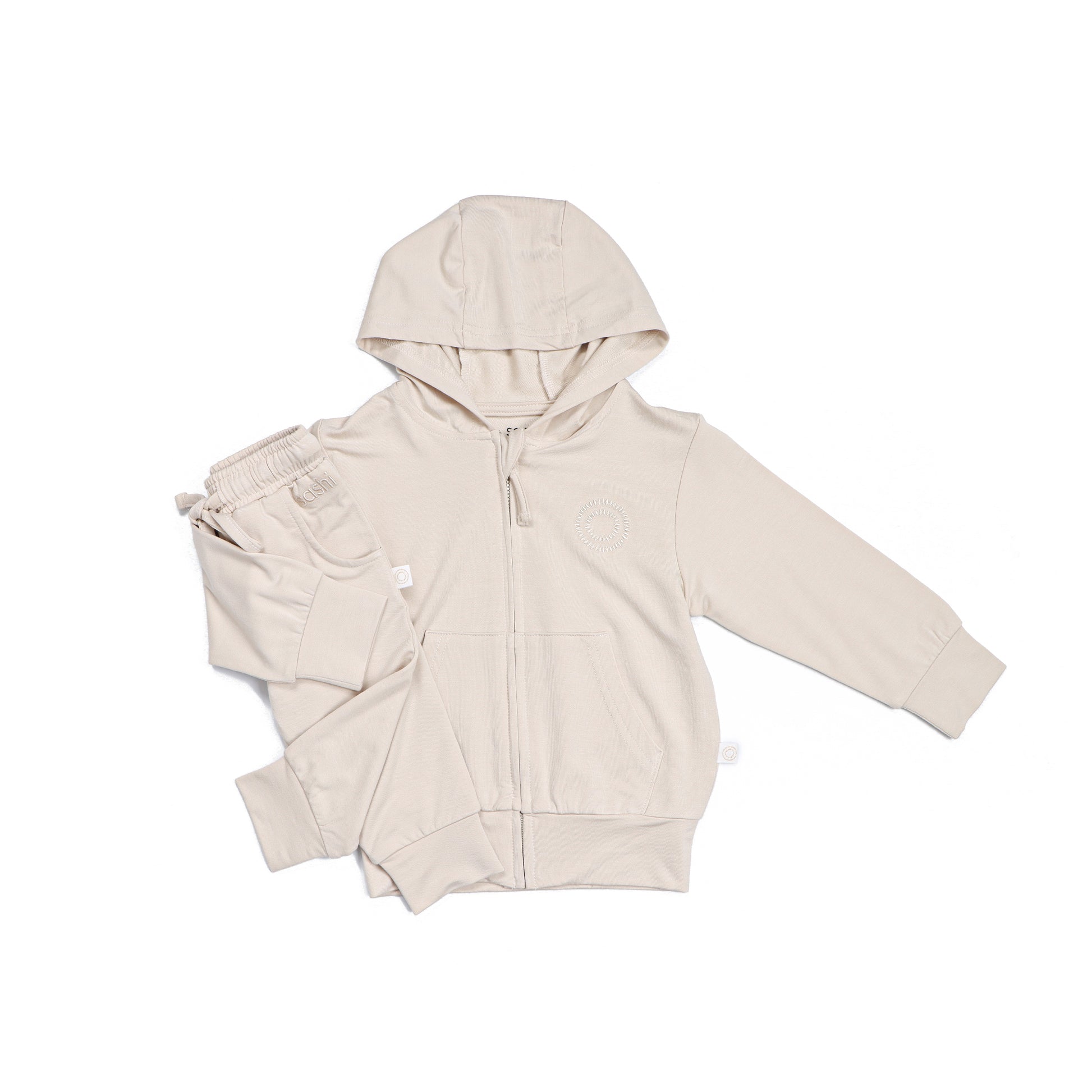 Cloud Dream Kids Zip-up Jacket - BEIGE