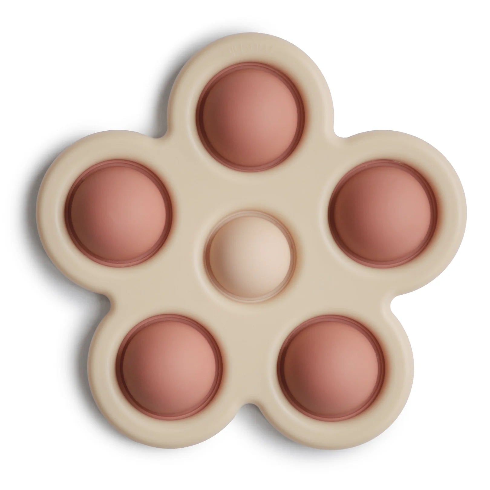 Flower push toy - Rose/Blush/Shifting Sand