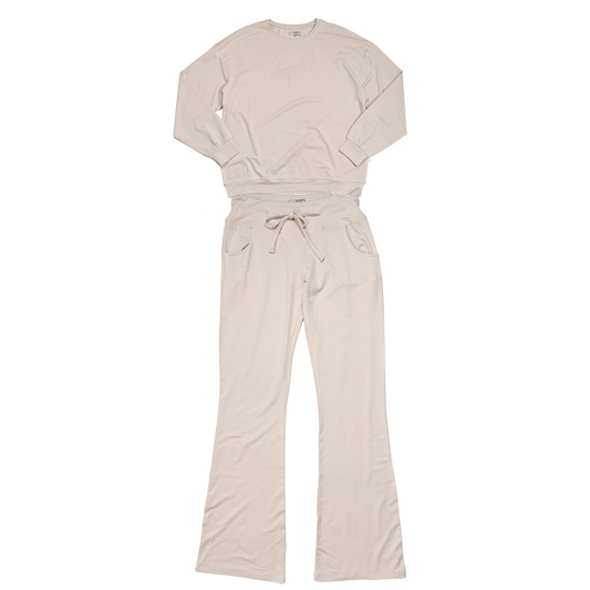 Cloud Dream Women Sweater & Pants set (BEIGE)