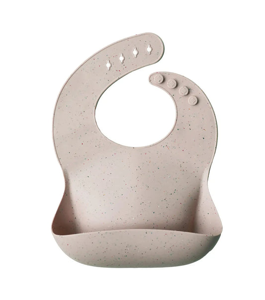 Silicone Baby Bib - Shifting Sand Terrazzo