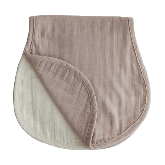 Organic Cotton Muslin Burp Cloth 2-Pack | Natural/Fog