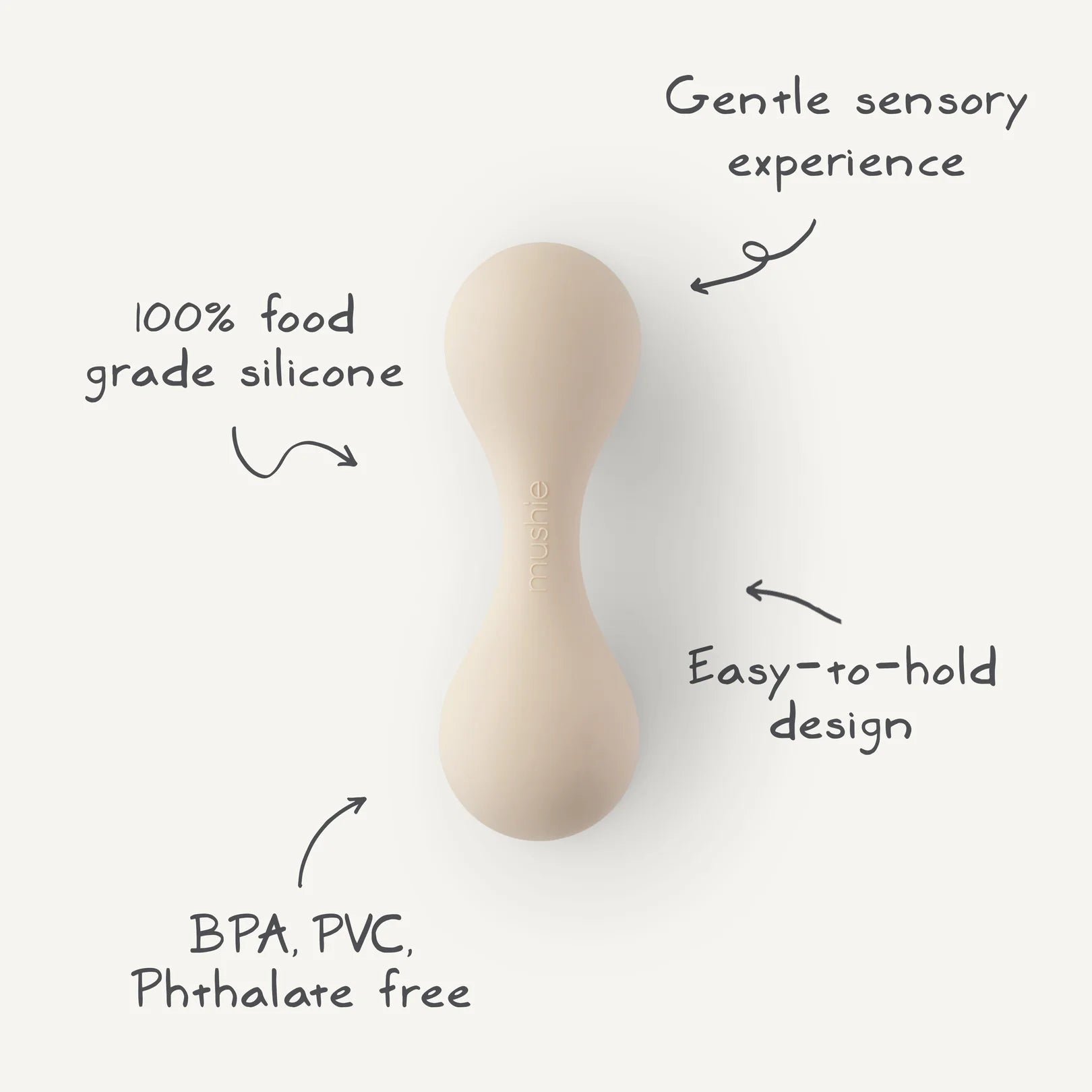 Baby Rattle Toy - Blush
